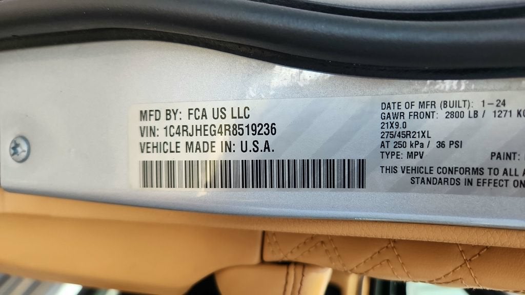 2024 Jeep Grand Cherokee Summit Reserve