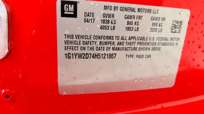 2017 Chevrolet Corvette Grand Sport Grand Sport 1LT