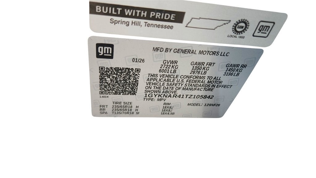 2026 Cadillac XT5 Luxury