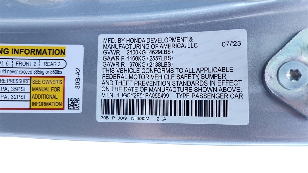 2023 Honda Accord Hybrid Sport