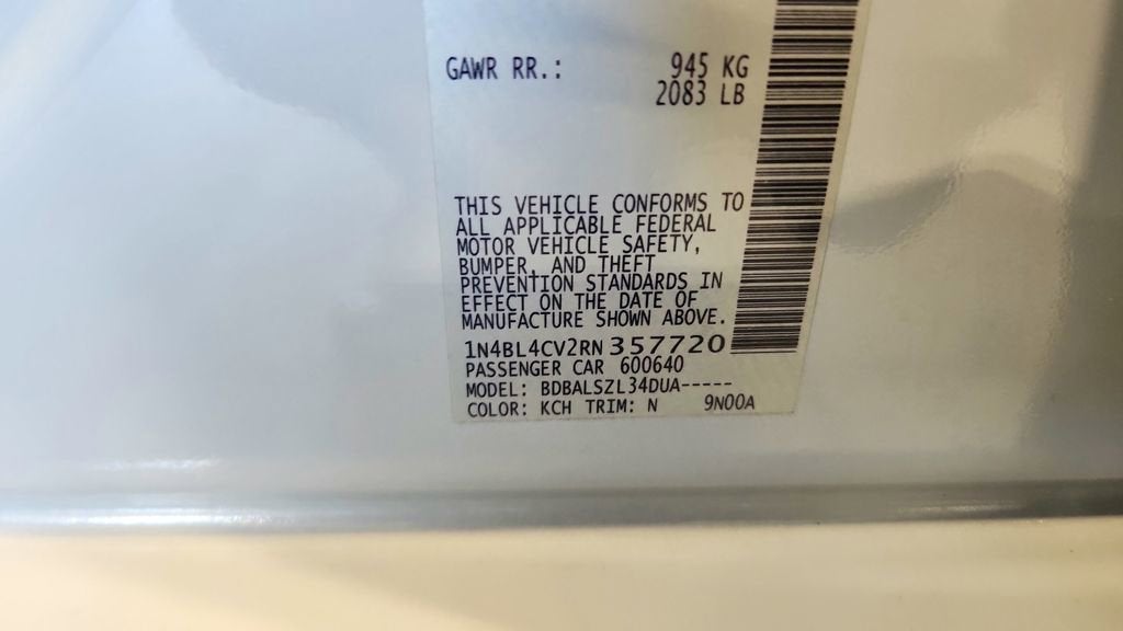 2024 Nissan Altima 2.5 SR