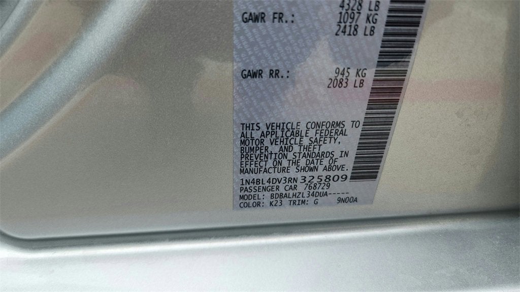 2024 Nissan Altima 2.5 SV