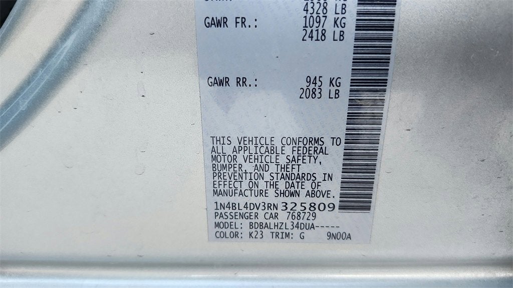 2024 Nissan Altima 2.5 SV