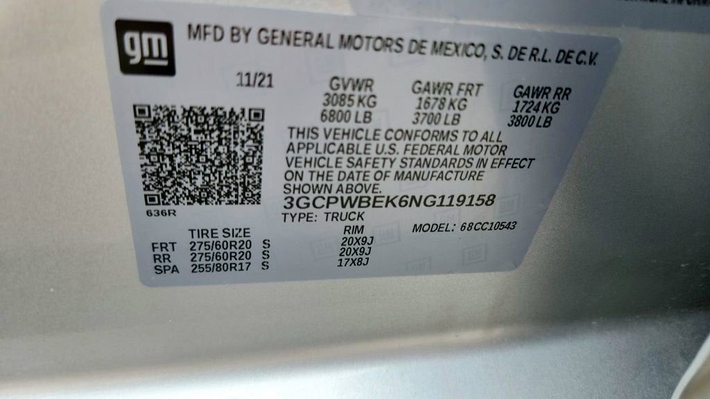 2022 Chevrolet Silverado 1500 LTD Custom