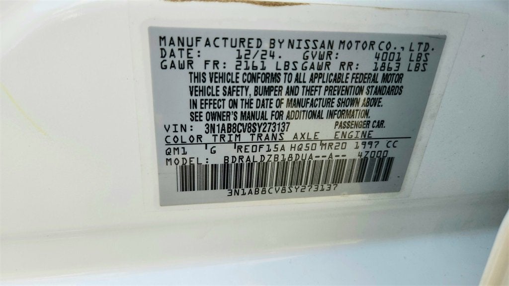 2025 Nissan Sentra SV