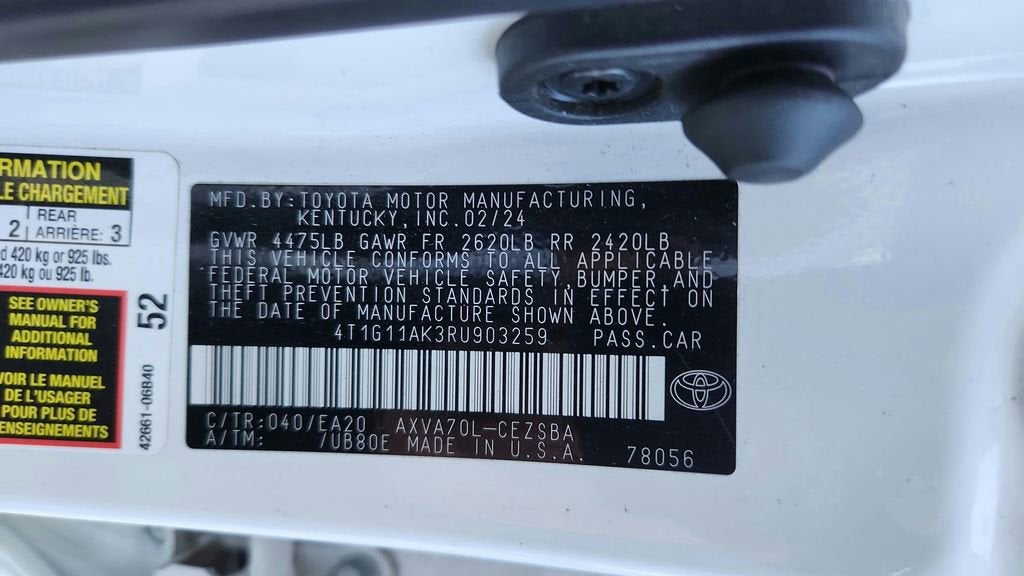 2024 Toyota Camry SE