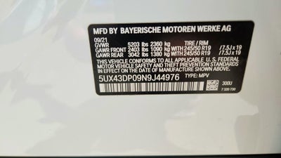 2022 BMW X3 sDrive30i