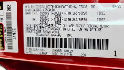 2026 Toyota Sequoia SR5