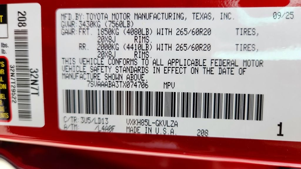 2026 Toyota Sequoia SR5