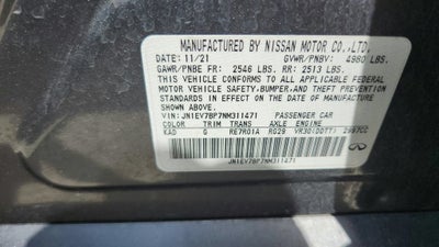 2022 INFINITI Q50 LUXE