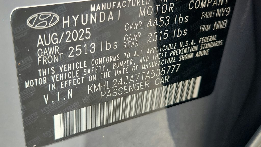 2026 Hyundai Sonata SE