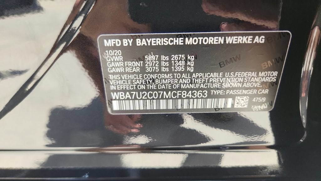 2021 BMW 7 Series 750i xDrive