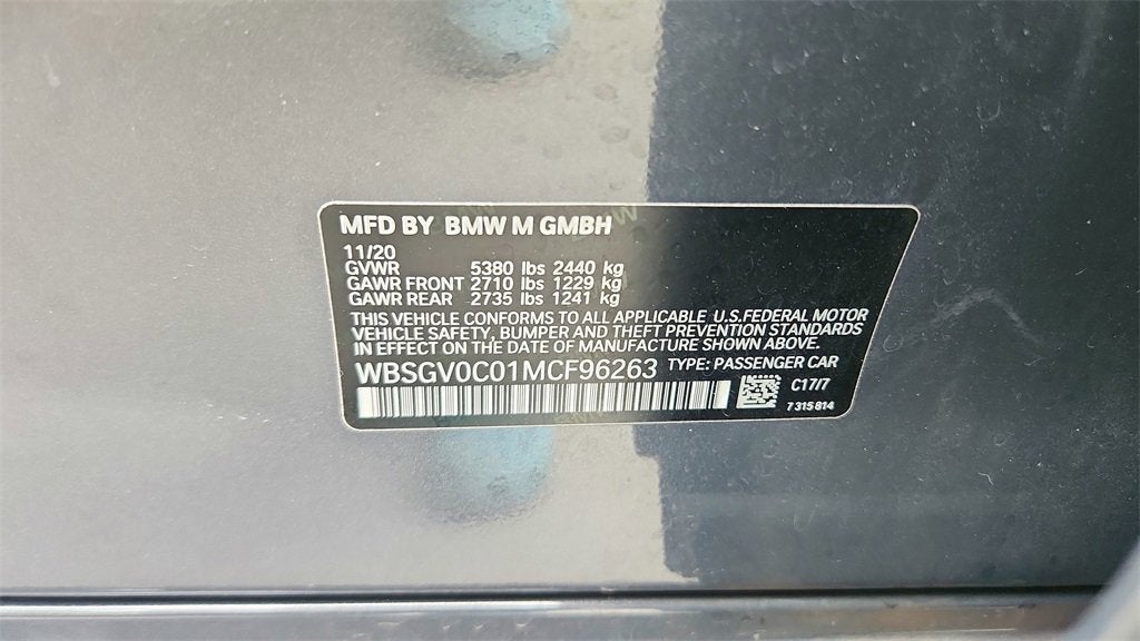 2021 BMW M8 Gran Coupe